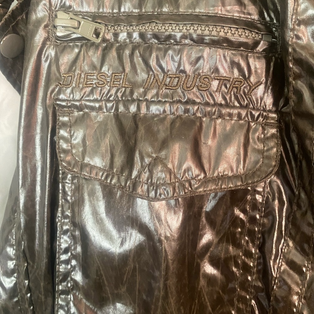 Diesel Shiny Black Jacket - Picture 5 of 6